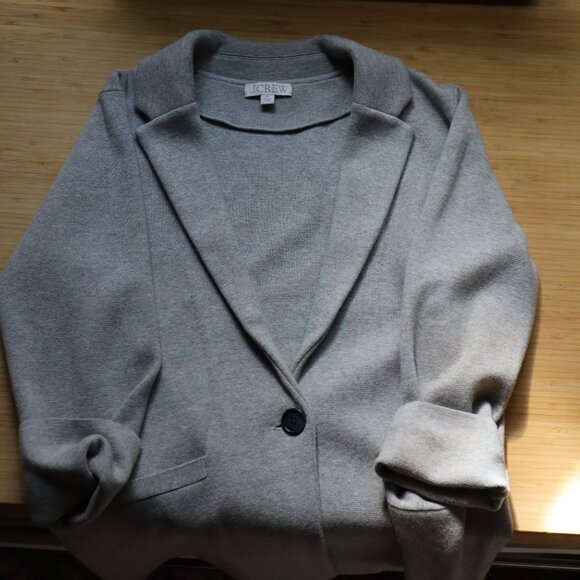 JCREW knit gray blazer, size xs, Sweater blazer - Picture 4 of 8